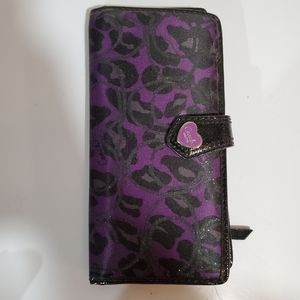 Coach wallet, purple & black